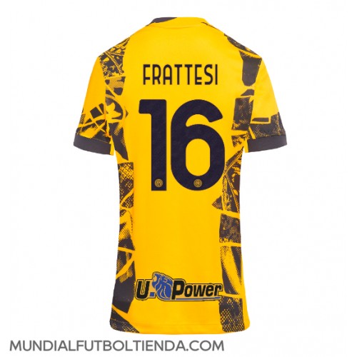 Camiseta Inter Milan Davide Frattesi #16 Tercera Equipación Replica 2024-25 para mujer mangas cortas